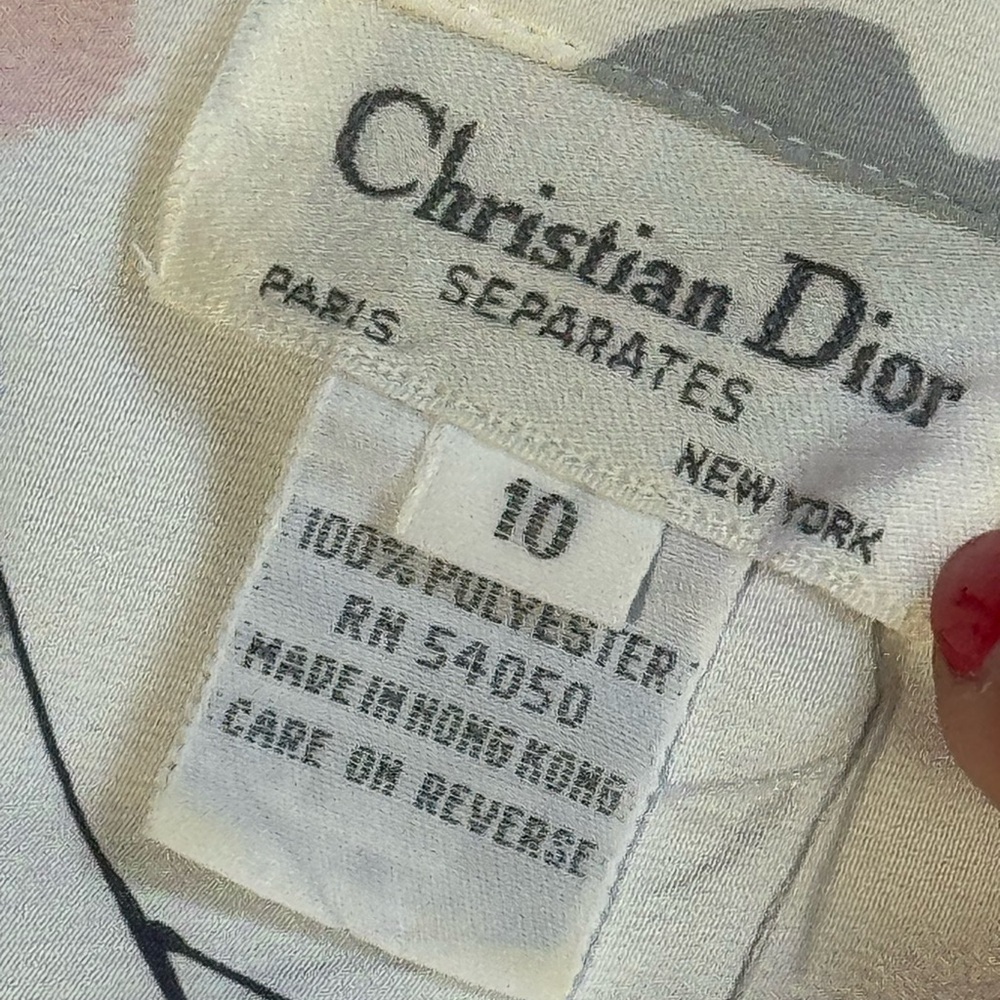 Dior Women's Button Down Shirt - Cream